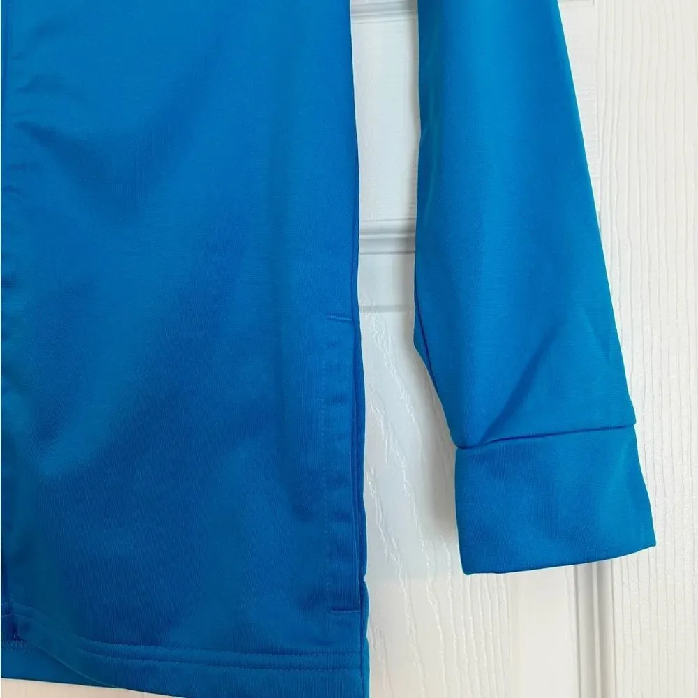 Under Armour Jacket Girl’s 7 Blue Full Zip Athletic Activewear Athleisure Sporty